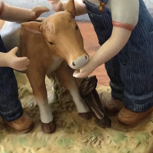 Denim Days / Barnyard  Baby Home Interiors Figurine . 1998 - Picture 7 of 8